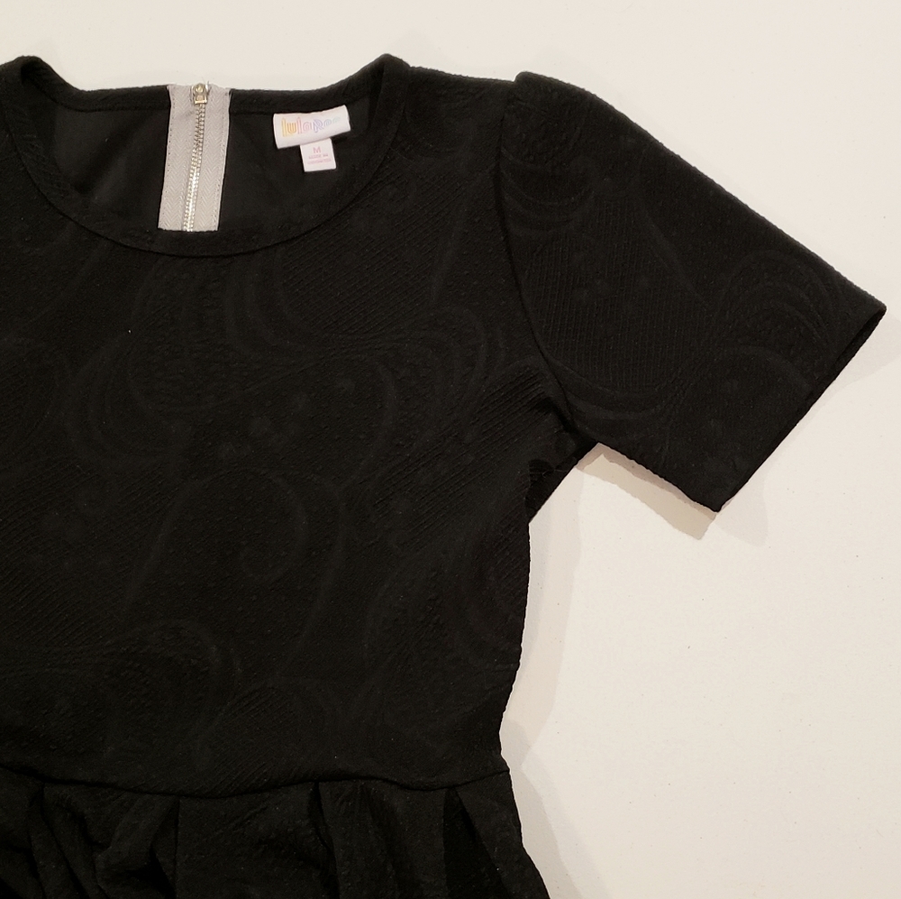Lularoe Amelia Medium Black Dress